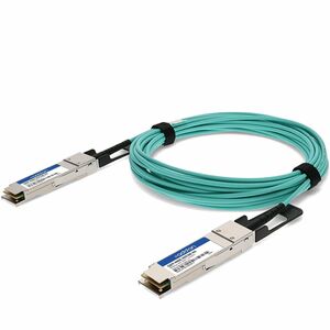 AddOn 5 m Fibre Optic Network Cable - 1.0 - TAA Compliant - Cable for Network Device - First End: 1 x QSFP+ Network - Seco