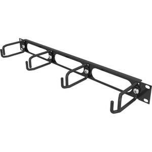 Horizontaler Kabelmanager mit D-Ringen aus Metall von Vertiv | 1HE | Höhe - 19 Zoll (VRA1000) - Kabelbündler - 1U Rack Hei