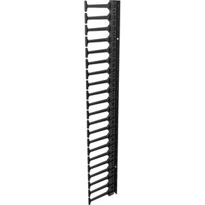 VERTIV Kabelführung - Schwarz - 2 Pack Paket - Kabelmanagement-Panel - 42U Rack Height x 19" Panel Width - Metall
