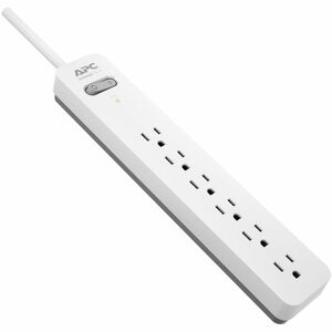 APC by Schneider Electric Essential SurgeArrest 6 Outlet 6 Foot Cord 120V, White and Grey - 6 x NEMA 5-15R - 1080 J - 120 