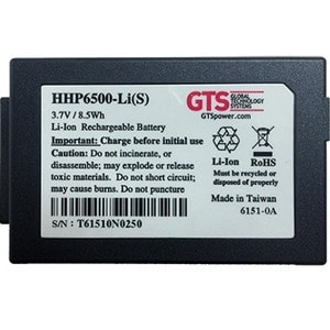 GTS HHP6500-LI(S) Battery - Lithium Ion (Li-Ion) - For Mobile Computer - Battery Rechargeable - 3.7 V DC - 3450 mAh