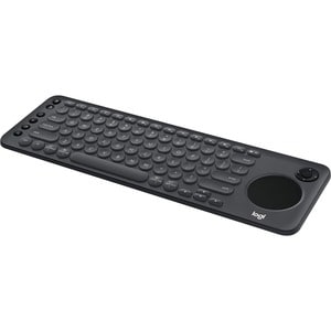 Logitech K600 TV Keyboard - Wireless Connectivity - Bluetooth - USB Interface - Power, Play, Pause, Fast-forward, Rewind, 