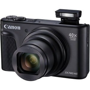 Canon PowerShot SX740 HS 20.3 Megapixel Compact Camera - Black - 1/2.3" Sensor - Autofocus - 7.6 cm (3")LCD - 40x Optical 