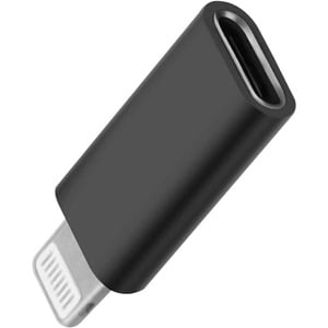 4XEM USB Type-C to Lightning Adaptor - 1 x Type C USB 3.1 USB Female - 1 x 8-pin Lightning Proprietary Connector Male - Bl