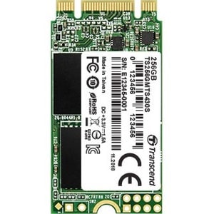 Transcend Solid State-Laufwerk - M.2 2242 Intern - 256 GB - SATA (SATA/600) - 5 Jahr(e) Garantie