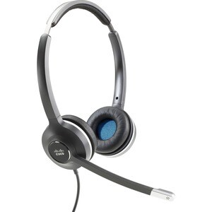 Cisco 532 Wired Over-the-head Stereo Headset - Binaural - Supra-aural - 90 Ohm - 50 Hz to 18 kHz - Electret, Condenser, Un