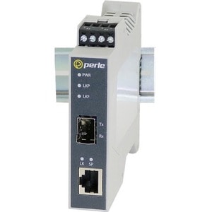 Perle SR-1110-SFP-XT Transceiver/Media Converter - 1 x Network (RJ-45) - Gigabit Ethernet, Fast Ethernet - 10/100/1000Base