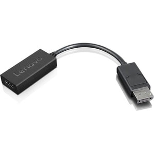 Câble A/V Lenovo - 22,35 cm DisplayPort/HDMI - Cable for Périphérique audio/vidéo, Moniteur, Projecteur, Ordinateur Portab