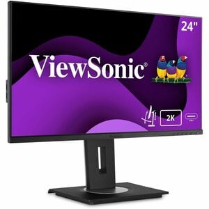 ViewSonic VG2455-2K 24 Inch IPS 1440p Monitor with USB C, HDMI, DisplayPort and 40 Degree Tilt Ergonomics for Home and Off