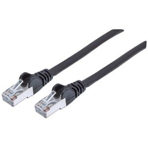 Network Patch Cable, Cat6A, 0.5m, Black, Copper, S/FTP, LSOH / LSZH, PVC, RJ45, Gold Plated Contacts, Snagless, Booted, Li