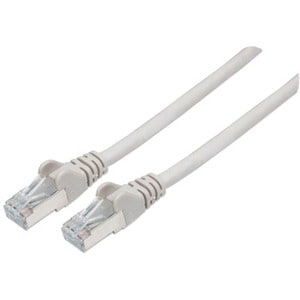 Network Patch Cable, Cat6A, 2m, Grey, Copper, S/FTP, LSOH / LSZH, PVC, RJ45, Gold Plated Contacts, Snagless, Booted, Lifet