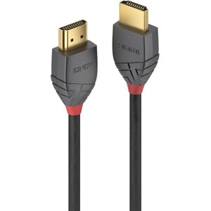 LINDY Anthra Line 1 m HDMI A/V Cable for Audio/Video Device, HDTV - First End: 1 x HDMI 2.0 Type A Digital Audio/Video - M