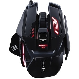 Mad Catz The Authentic R.A.T. PRO S3 Optical Gaming Mouse - Optical - Cable - Black - 1 Each - USB 2.0 - 7200 dpi - Scroll