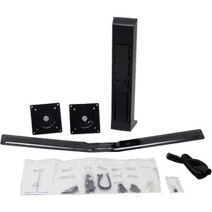 Ergotron Tischhalterung für LCD-Display - Schwarz - 2 Unterstützte(r) Display(s)Bildschirmgröße: 61 cm (24 Zoll) - max. 12