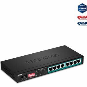 TRENDnet TPE-LG80 8 Ports Ethernet Switch - Gigabit Ethernet - 10/100/1000Base-T - New - TAA Compliant - 2 Layer Supported