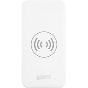 Urban Factory BEB10UF Power Bank - Matte White - For USB Device, Wearables, Smartphone, Tablet PC - 10000 mAh - 2 A - 5 V 