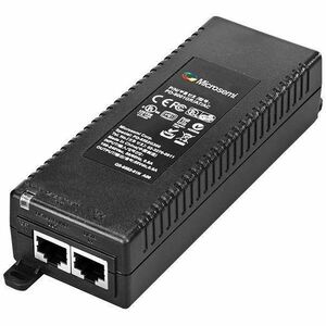 Microchip Single Port, High Power Gigabit Midspan, 802.3at Compliant - 120 V AC, 230 V AC Input - 55 V DC Output - 1 10/10