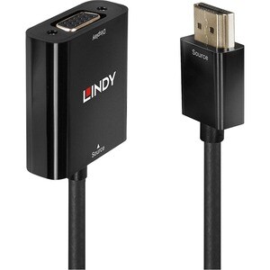 LINDY 10 cm HDMI/VGA Video Cable for Video Device, PC, Notebook, Ultrabook, Projector - First End: 1 x HDMI 1.3 Type A Dig