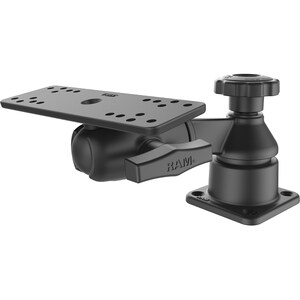 RAM Mounts Mounting Arm for GPS, Fishfinder - Powder Coated Marine-grade Aluminum