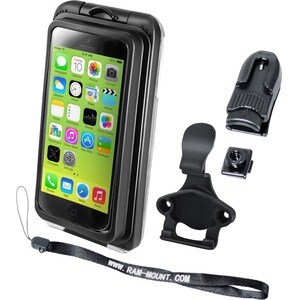 RAM Mounts AQUA BOX Vehicle Mount for iPhone - Powder Coated Marine-grade Aluminum