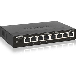Commutateur Ethernet Netgear GS308T 8 Ports Gérable - 4 Couche supportée - Paire torsadée - Bureau, Fixation au mur, Sous 