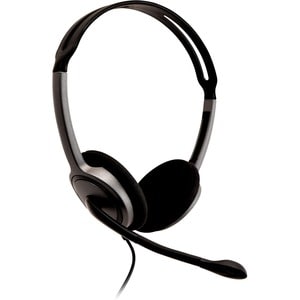 V7 HA212-2EP Wired Over-the-head, On-ear Stereo Headset - Black, Dark, Grey - Binaural - Supra-aural - 32 Ohm - 20 Hz to 2