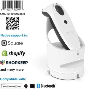 Palmare Scanner codici a barre Socket Mobile SocketScan S740 - Bianco - Tipo connettività: Wireless - 495 mm Distanza di s