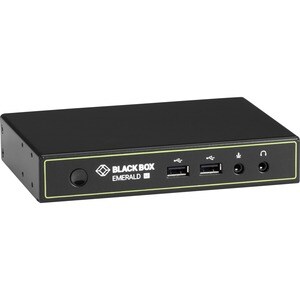 Emerald® KVM-over-IP Receiver - Dual-Monitor, DVI-D, USB 2.0, Audio, RJ45 - 1 Computer(s) - 328 ft Range - 1920 x 1200 Max
