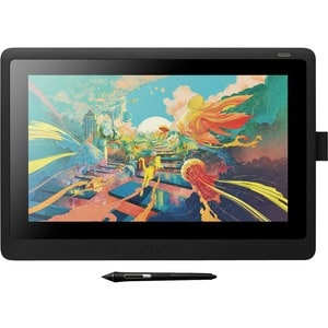 Wacom Cintiq 16 Pen Display - Graphics Tablet - 15.6" LCD - 13.60" (345.44 mm) x 7.60" (193.04 mm) - Full HD Cable - 16.7 