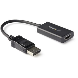 StarTech.com DisplayPort to HDMI Adapter, 4K 60Hz HDR10 Active DisplayPort 1.4 to HDMI 2.0b Converter, Latching DP Connect
