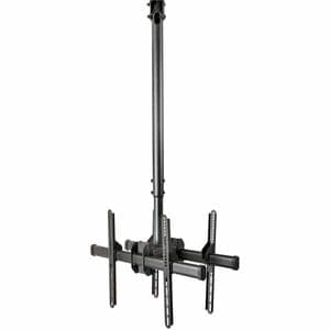 StarTech.com Dual TV-Deckenhalterung, Rücken an Rücken, Hängende Dualbildschirm VESA-Masthalterung für 32"-75" TVs - Höhen