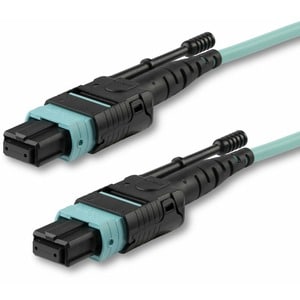StarTech.com 2m (6ft) MTP(F)/PC OM3 Multimode Fiber Optic Cable, 12F Type-A, OFNP, 50/125µm LOMMF, 40G Networks - MPO Fibe