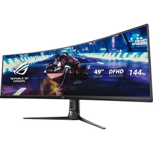 Monitor LCD da gaming Asus ROG Strix XG49VQ 1244,6 mm (49") Class Doppio Full HD (DFHD) Schermo curvo - 32:9 - Nero - 124,
