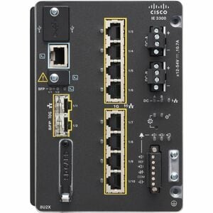 Cisco Catalyst IE-3300-8T2S Rugged Switch - 8 Ports - Manageable - 3 Layer Supported - Modular - 2 SFP Slots - Twisted Pai