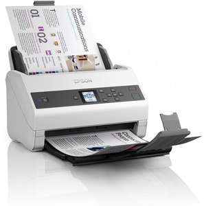 Epson WorkForce DS-870 Sheetfed Scanner - 600 dpi Optical - 30-bit Color - 30-bit Grayscale - 65 ppm (Mono) - 65 ppm (Colo