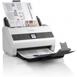 Epson WorkForce DS-870 Sheetfed Scanner - 600 dpi Optical - 30-bit Color - 30-bit Grayscale - 65 ppm (Mono) - 65 ppm (Colo