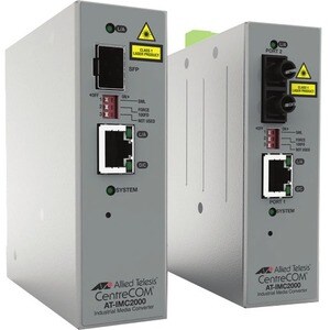 Allied Telesis IMC2000T/SP Transceiver/Media Converter - TAA Compliant - 1 Port(s) - 1 x Network (RJ-45) - Twisted Pair, O