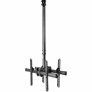 StarTech.com Dual TV Ceiling Mount, Back-to-Back Hanging Dual Screen VESA Pole Mount for 32"-75" TVs - Height Adjustable T