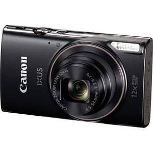 Canon IXUS 285 HS 20.2 Megapixel Compact Camera - Black - 1/2.3" Sensor - Autofocus - 7.5 cm (3")LCD - 12x Optical Zoom - 