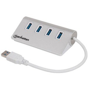 USB-A 4-Port Hub, 4x USB-A Ports, 5 Gbps (USB 3.2 Gen1 aka USB 3.0), Bus Powered, Fast charging up to 0.9A, Equivalent to 