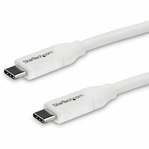 StarTech.com 4m 13 ft USB C to USB C Cable w/ 5A PD - M/M - White - USB 2.0 - USB-IF Certified - USB Type C Cable - USB C 