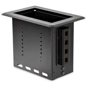 StarTech.com Single-Module Conference Table Connectivity Box - For Adding Power / Charging / AV / Laptop Docking Module - 