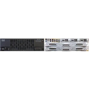 Cisco VG450 - 4 x RJ-45 - 72 x FXS - USB - Porta de gestão - Gigabit Ethernet - 3U High - Montável sobre rack