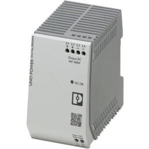 Perle UNO-PS/1AC/24DC/100W Single-Phase DIN Rail Power Supply - DIN Rail - 120 V AC, 230 V AC Input - 24 V DC Output - 100