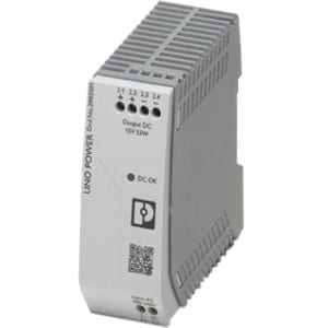 Perle UNO-PS/1AC/15DC/55W Single-Phase DIN Rail Power Supply - DIN Rail - 120 V AC, 230 V AC Input - 15 V DC Output - 55 W