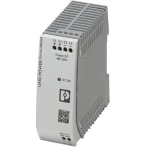 Perle UNO-PS/1AC/48DC/60W Single-Phase DIN Rail Power Supply - DIN Rail - 120 V AC, 230 V AC Input - 48 V DC Output - 60 W