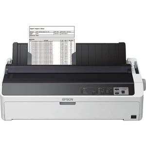 Epson FX-2190II 9-pin Dot Matrix Printer - Monochrome - Energy Star - 615 cps Mono - 406.40 mm Width x 558.80 mm Length - 