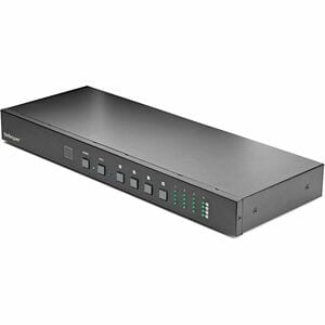 StarTech.com 4x4 HDMI-Matrix-Switch mit Audio und Ethernet Steuerung, 4K 60Hz, Rackmontage HDMI 2.0 Splitter mit Fernbedie