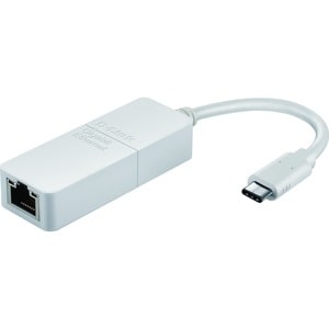 Carte Gigabit Ethernet pour Ordinateur, Portable - D-Link DUB-E130 - 10/100/1000Base-T - Portable - USB 3.0 Type C - 1 Por