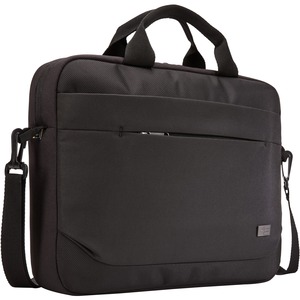 Case Logic Advantage ADVA-114 Carrying Case (Attaché) for 10.1" to 14" Notebook - Black - Polyester Body - Luggage Strap, 